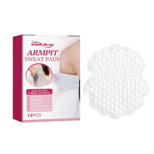 Frauen Männer Schweiß absorbierende Pads Deodorant Weiß Unterarm Pads Kleid Kleidung Schweiß Deodorant Pads Achselpflege 12x Saugfähige Pads Liner Verschüttet Geruchskontrolle Wiederverwendbare Weiß von Yisawroy