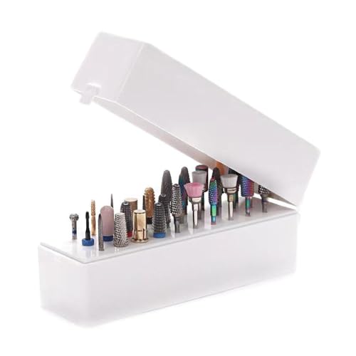 Nagel Bohrer Organizer Nagel Stand Maniküre Werkzeug 30/48 Löcher Nail Art Bohrer Aufbewahrungsbox Schleifen Polnisch Kopf Bit Halter Bohrer Aufbewahrungsbox von Yisawroy