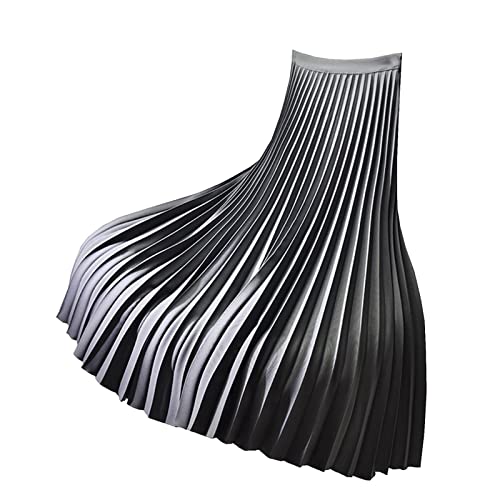 Yishengwan Faltenröcke Damen Elastische Hohe Taille Herbst Winter Lang Plisseerock Dunkelgrau M Yishengwan Faltenröcke Damen Elastische Hohe Taille Herbst Winter Lang Plisseerock Dunkelgrau M von Yishengwan
