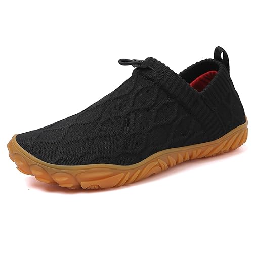 YisiNP Barfußschuhe Herren Breite Schuhe Weit Zehenschuhe Minimalistische Leicht Sneaker Damen Traillaufschuhe von YisiNP