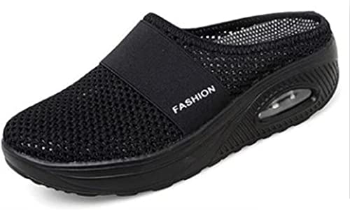 YisiNP Damen Pantoffeln Orthopädische Schuhe Freizeit Luftkissen Mesh Schlupfschuhe Atmungsaktiv Sandalen von YisiNP