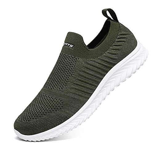 YisiNP Mesh Sneaker Damen Herren Sportschuhe Slip on Laufschuhe Ohne Schnürsenkel Männer Schuhe Sneakers Fitnessschuhe von YisiNP