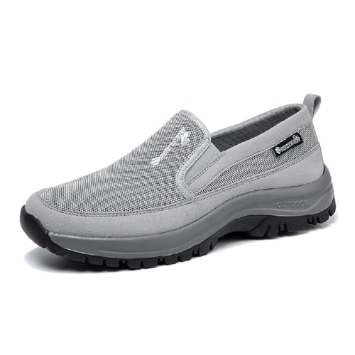 YisiNP Wanderschuhe Herren Orthopädische Schuhe Atmungsaktiv Freizeitschuhe Slip-on rutschfeste Leicht Sportschuhe Stoßdämpfung von YisiNP