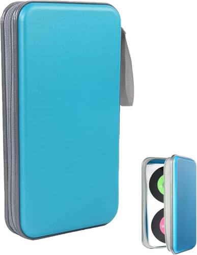 CD -Beutel, CD -DVD -Scheibenspeicherbeutel, CD -Aufbewahrungsbeutel für Haushalt und Automobile können 80 Discs in Azure halten. von Yitobici