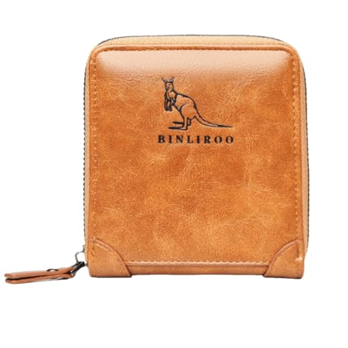 Yitomith Ledergeldbörsen für Herren mit RFID-blockierendem Kartenschlitz, separates Ausweisfenster, Khaki2002, Classic Yitomith Ledergeldbörsen für Herren mit RFID-blockierendem Kartenschlitz, separates Ausweisfenster, Khaki2002, Classic von Yitomith