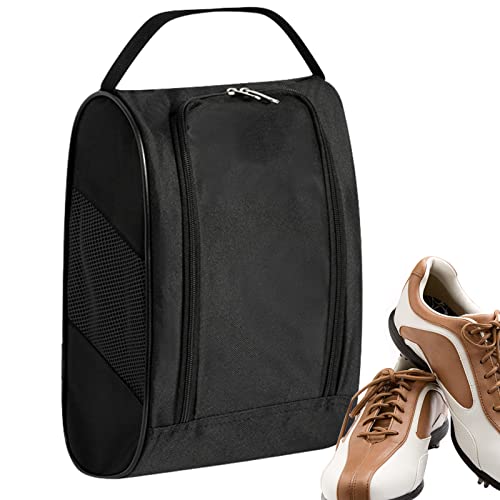 Schuh-Tragetasche, Golfschuhtasche für Herren und Damen, atmungsaktive Golfschuh-Tragetaschen für Golf-Tees, Bälle und Zubehör, perfekt für Sport, Golf, Baseball, Fußball Yiurse, Schwarz , 1 von Yiurse