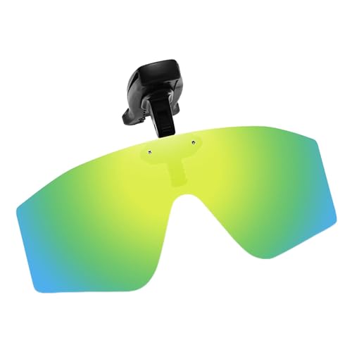 Yiurse Clip-on-Sonnenbrillen über Korrekturbrillen,polarisierte Clip-on-Sonnenbrillen für Herren | Sport-Sonnenbrille mit Clip-Hut | Vision Polarisierte Hutvisiere, Nachtfahr-Clip-on-Brille für von Yiurse