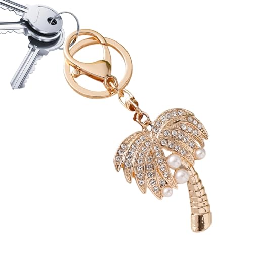 Yiurse Palmen-Schlüsselanhänger, Kokosnussbaum-Schlüsselanhänger, Palme, glitzernd, Taschenanhänger, tropisches Partygeschenk, Geldbörse, Charm, Autoschlüssel, gold, Refer to Yiurse Palmen-Schlüsselanhänger, Kokosnussbaum-Schlüsselanhänger, Palme, glitzernd, Taschenanhänger, tropisches Partygeschenk, Geldbörse, Charm, Autoschlüssel, gold, Refer to von Yiurse