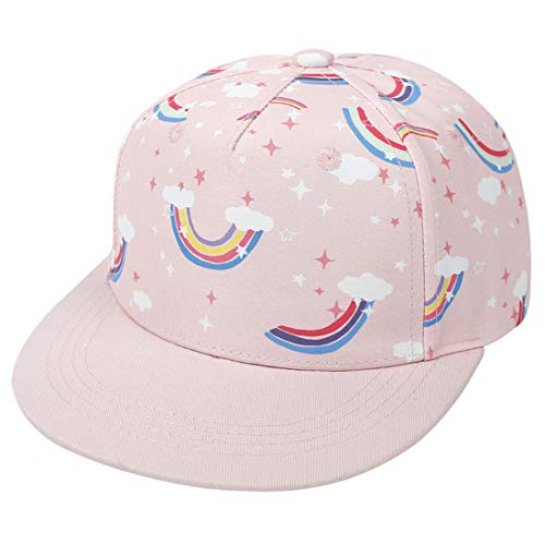 Yixda Baby Kappe Sonnenhut Kinder Hiphop Baseballmütze Junge Mädchen Snapback Cap (2-4 Jahre, Regenbogen) von Yixda