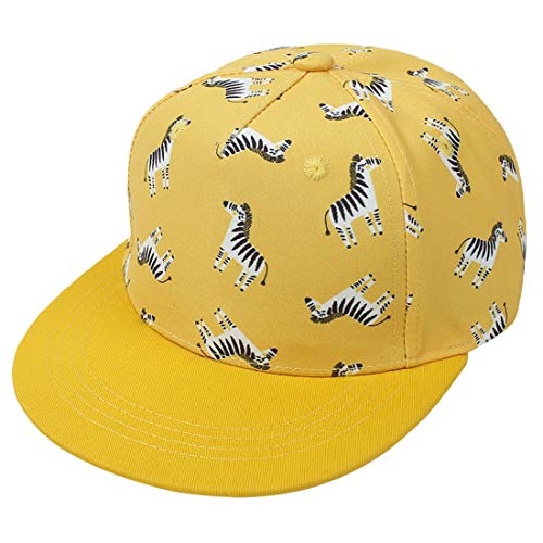 Yixda Baby Kappe Sonnenhut Kinder Hiphop Baseballmütze Junge Mädchen Snapback Cap (4-8 Jahre, Zebra) von Yixda