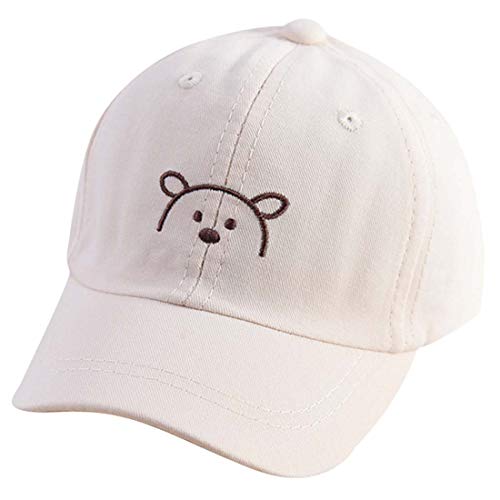 Yixda Baby Kids Kappe Junge Mädchen Verstellbar Sonnenhut Baseball Cap (Beige) von Yixda