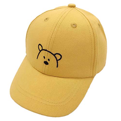 Yixda Baby Kids Kappe Junge Mädchen Verstellbar Sonnenhut Baseball Cap (Gelb) von Yixda