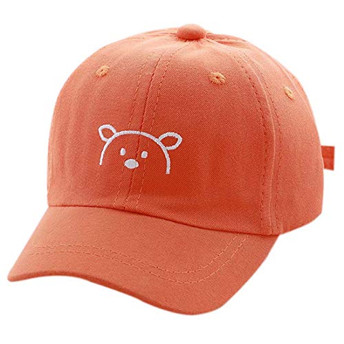 Yixda Baby Kids Kappe Junge Mädchen Verstellbar Sonnenhut Baseball Cap (Orange) von Yixda