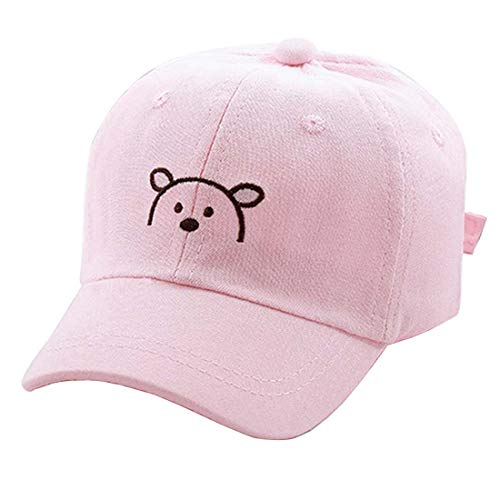 Yixda Baby Kids Kappe Junge Mädchen Verstellbar Sonnenhut Baseball Cap (Rosa) von Yixda