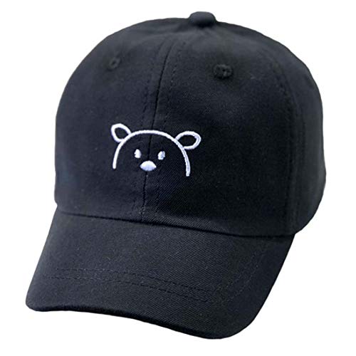 Yixda Baby Kids Kappe Junge Mädchen Verstellbar Sonnenhut Baseball Cap (Schwarz) von Yixda