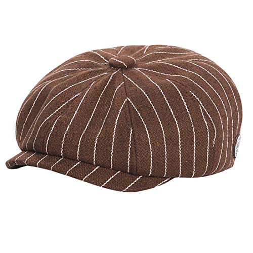 Yixda Baby Kids Schirmmütze Kinder Schiebermütze Newsboy Barett Cap (New Coffee, 1-4 Jahre) von Yixda