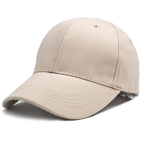 Yixda Baby Kinder Solide Baseball Kappe Junge Mädchen Outdoor Snapback Sport Cap (Beige) von Yixda