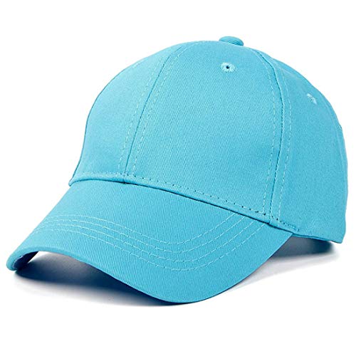 Yixda Baby Kinder Solide Baseball Kappe Junge Mädchen Outdoor Snapback Sport Cap (Blau) von Yixda