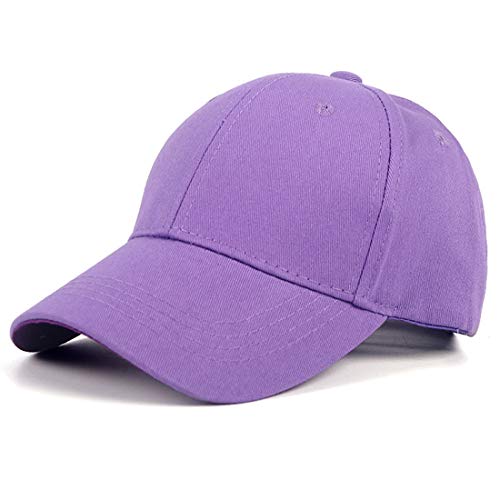 Yixda Baby Kinder Solide Baseball Kappe Junge Mädchen Outdoor Snapback Sport Cap (Lila) von Yixda