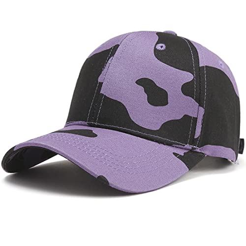 Yixda Baseball Cap Unisex Sonnenhut Baseball Mützen Verstellbar Outdoor Sonnenschutz Kappe (Kuh Lila) von Yixda