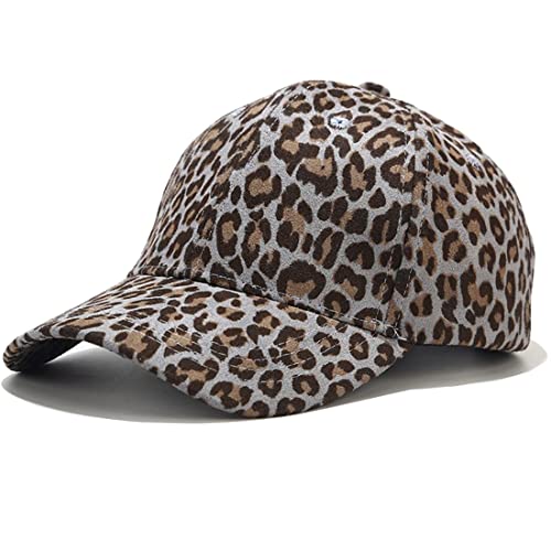 Yixda Baseball Cap Unisex Sonnenhut Baseball Mützen Verstellbar Outdoor Sonnenschutz Kappe (Leopard Grau) von Yixda