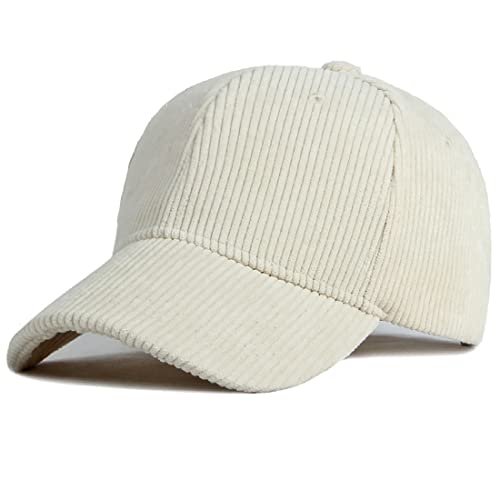 Yixda Classic Baseball Cap Herren Damen Verstellbar Sport Baseballmütze Kappe (Beige) von Yixda