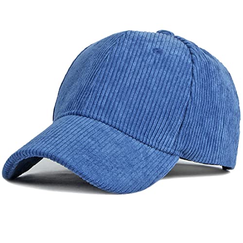 Yixda Classic Baseball Cap Herren Damen Verstellbar Sport Baseballmütze Kappe (Blau) von Yixda