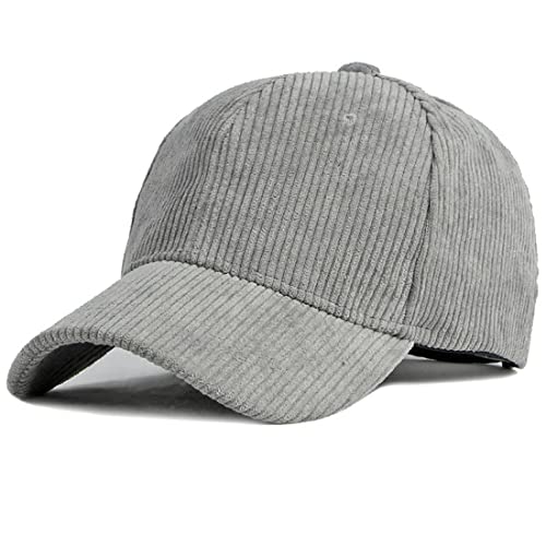 Yixda Classic Baseball Cap Herren Damen Verstellbar Sport Baseballmütze Kappe (Grau) von Yixda