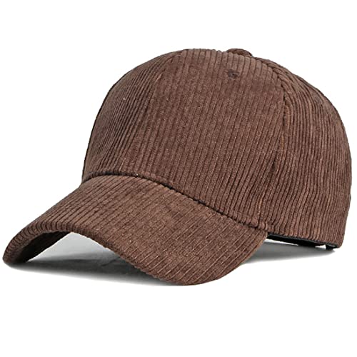 Yixda Classic Baseball Cap Herren Damen Verstellbar Sport Baseballmütze Kappe (Kaffee) von Yixda