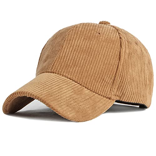 Yixda Classic Baseball Cap Herren Damen Verstellbar Sport Baseballmütze Kappe (Kamel) von Yixda