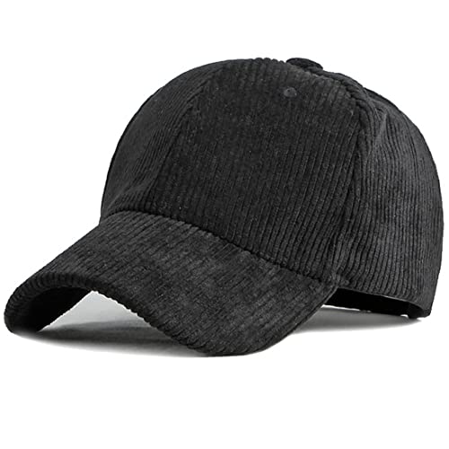 Yixda Classic Baseball Cap Herren Damen Verstellbar Sport Baseballmütze Kappe (Schwarz) von Yixda