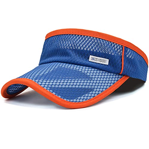 Yixda Kinder Visor Cap Mädchen Jungen Sonnenhut Verstellbare Sport Baseball Kappe Hut (Königsblau) von Yixda