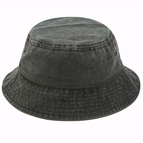 Yixda Vintage Cotton Fischerhut Sonnenhut Washed Retro Outdoor Bucket Hat (Armeegrün) von Yixda