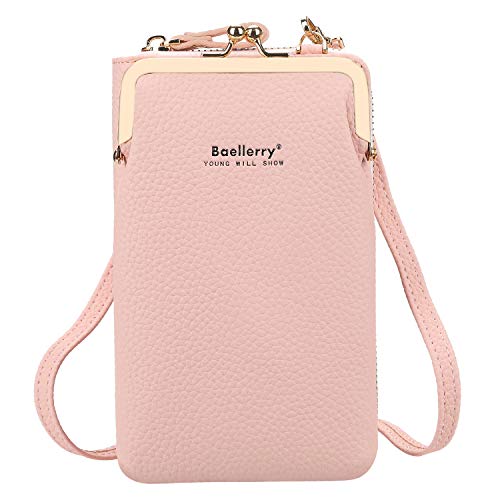 Yixuan Damen Geldbörsen Schultertasche Handy Umhängetasche Handytasche zum Umhängen Handygeldbörse PU Leder Tasche Geldbörse Damen Klein Umhängetasche mit Abnehmbar Schultergurt von Yixuan LLC