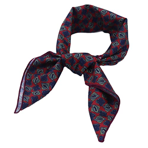 Yizelli 23,60 Zoll Quadratischen Schal für Männer Leichtes Drucken Bandana Kopftuch Shirt Halstuch (001) von Yizelli