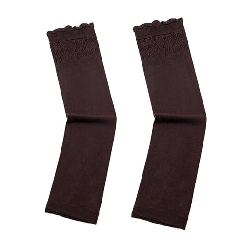Yizelli Outdoor Armstulpen für Damen Polyester Lange Armstulpen für Sonnenschutz (Kaffee) von Yizelli