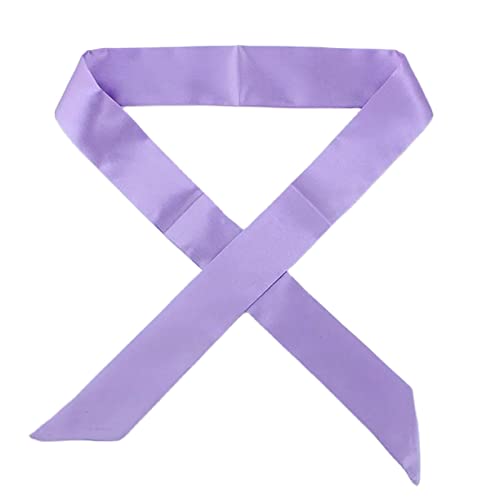 Yizelli Skinny Halstuch Einfarbig 39,30 Zoll Langes Schmales Halstuch Satin Haarband Armband für Frauen - Helles Violett Yizelli Skinny Halstuch Einfarbig 39,30 Zoll Langes Schmales Halstuch Satin Haarband Armband für Frauen - Helles Violett von Yizelli