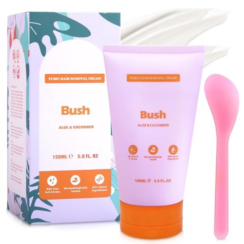 Enthaarungscreme Intimbereich, 150ml Body Haarentfernung Schaum, Bye Bye Bush Haarentfernungscreme für Männer Frauen, Hair Removal Cream für Achselhöhlen Beine Intimbereich. von Yizemay