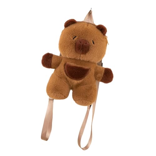 Cartoon Animal Backpack Süße Puppen Aufbewahrungstasche Ästhetische Reise Plüsch Für Mädchen Frau Cartoon Capybara Rucksack Plüschpuppen Aufbewahrung Schöne Münze Für Mädchen von Yjcnelcr