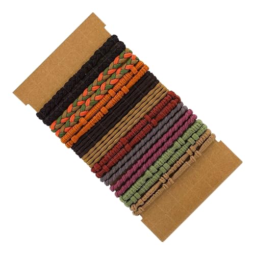 Elastische Haargummis, 20 Stück, stabile Stretch-Pferdeschwanz-Halter für Damen und Mädchen mit dünnem oder lockigem Haar von Yjcnelcr