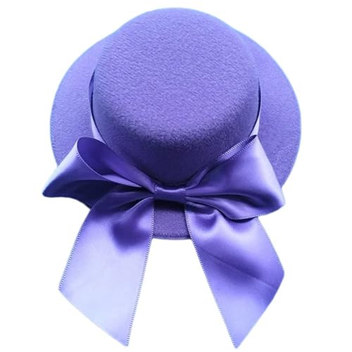 Fascinator mit Schleife, Hutform, Haarnadeln, Braut-Fascinator, Hut, Haarspange, Hochzeits-Haarspange für Damen, Pferdeschwanz von Yjcnelcr