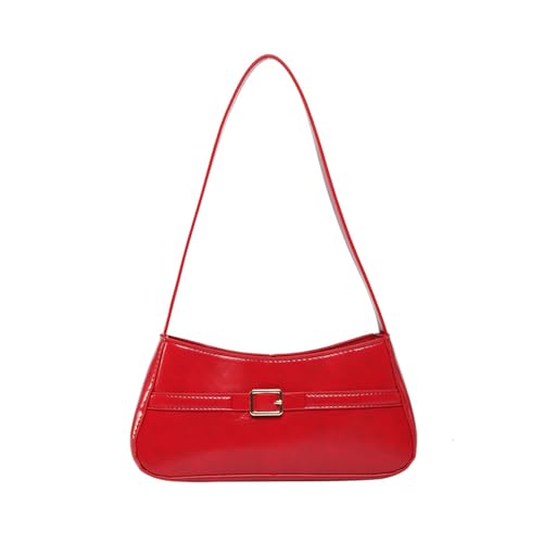 Frauen Einfache Umhängetasche Lässige Handtasche Geldbeutel All Matching Achselhaut Lovely Achsel PU Leder Pendeln Frauen Achsel Achselfache Schulter Handtasche Geldbörse All Matching Achselstab von Yjcnelcr