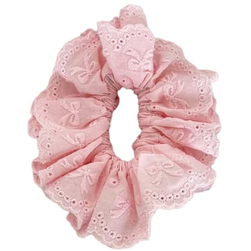Haargummis für Damen, elegante Spitzenbesatz, elastisches Haarseil, weiches Haarseil, lässiger Frühling, elastischer Haargummi für Mädchen, Zöpfe, halten Haarbänder, Pferdeschwanz-Halter für Frauen von Yjcnelcr