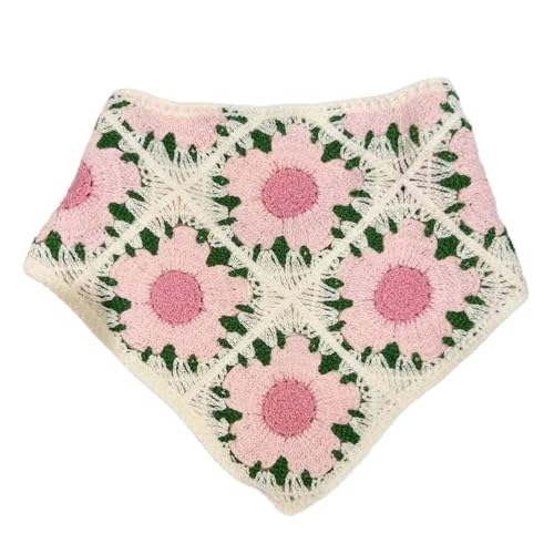 InsStyle Häkel-Kopftuch, Haarband für Damen, Haarbandannas, Mädchen, dekorativ, ethnische Stirnbänder, Blumen-Haar-Schal von Yjcnelcr