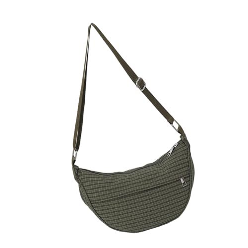 Korean Styles Umhängetasche Für Frauen Dumplings Crossbody Einfache Pendelung Großer Kapazitätsboten Koreanische Stile Crossbody Für Frauen Retro Plaids Schulterknödel von Yjcnelcr