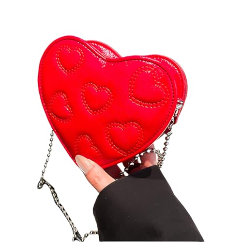 Minis Münzgrundstück Herzform Cross Body Umhängetasche Brieftasche Abendklammer Für Frauen Mode Handtasche Satchel Coin Crossbody von Yjcnelcr