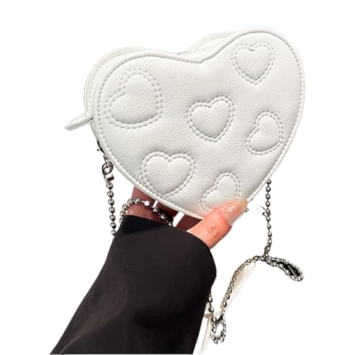 Minis Münzgrundstück Herzform Cross Body Umhängetasche Brieftasche Abendklammer Für Frauen Mode Handtasche Satchel Coin Crossbody von Yjcnelcr