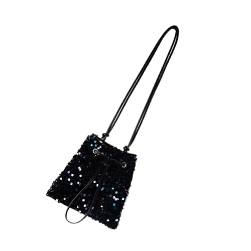 Pailletten Eimer Bags Drawess Crossbody Geldbörse Für Frauen Damen Abendbeutel Trendy Umhängetasche Clutches Geldbeutel Handtasche Eimer Taschen Für Frauen Crossbody Geldbörsen Mit Kordelmesser von Yjcnelcr