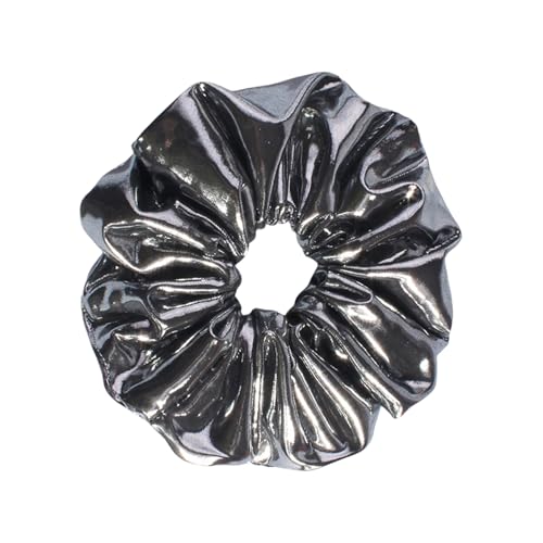 Stylisches, großes Haar-Accessoire, Leder und Stoff, elastisches Haargummi, modisches Haar-Accessoire, geeignet für Damen von Yjcnelcr