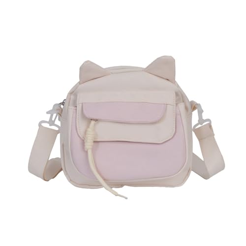 Stylish Nylon Crossbody Phone Bag Für Frauen Und Mädchen Cartoon Cats Ohr Schulter Geldbörse Mit Verstellbarem Komfortablen Gurt Telefon Geldbeutel von Yjcnelcr